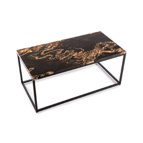 Exkluzivní konferenční stolek Black Fusion, černá podnož